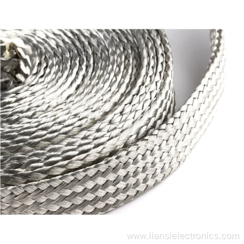 Durable metal silver plated Tinned copper braid sleeve